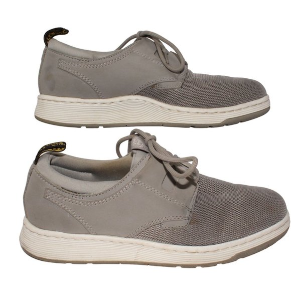 Dr Martens Mens Size 8M Lite Evade Gray Mesh 3 Eye Sneakers Tie Closure Shoes - Picture 5 of 14